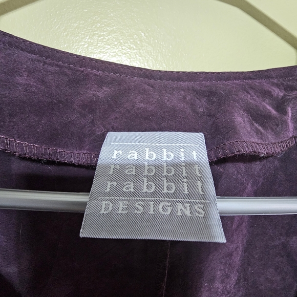 Rabbit Rabbit Rabbit Cardigan Women's Plum Vintage Size 14M - Picture 3 of 5